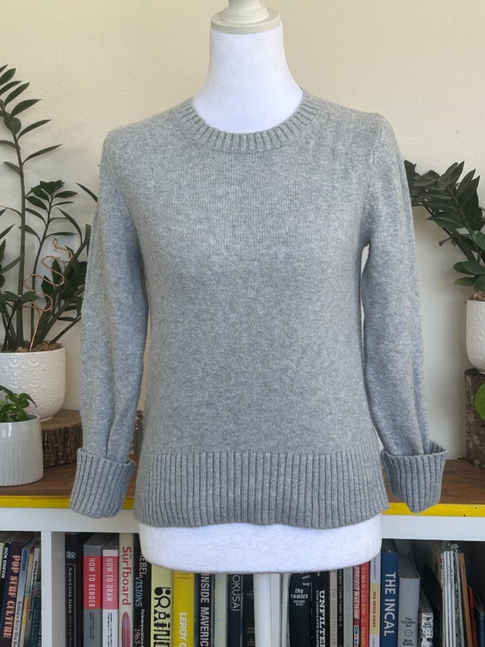 Grey Crew Neck Sweater - Old Navy